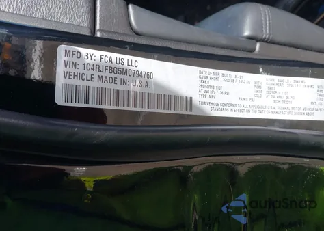 2021 Jeep Grand Cherokee Limited 4X4 z USA, uszkodzony, nr VIN 1C4RJFBG5MC794760